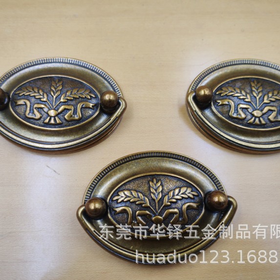 Furniture accessories: antique pull rings, wardrobe drawers, shoe cabinets, lifting ring handles, wheat ear lifting ring handles full figure