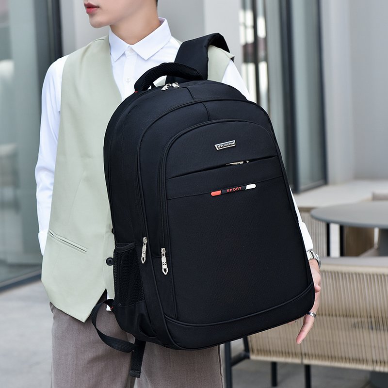 Korean-style casual backpack for business commuting, large-capacity solid-color schoolbag, fashionable and simple computer bag, men's backpack Application Scenario