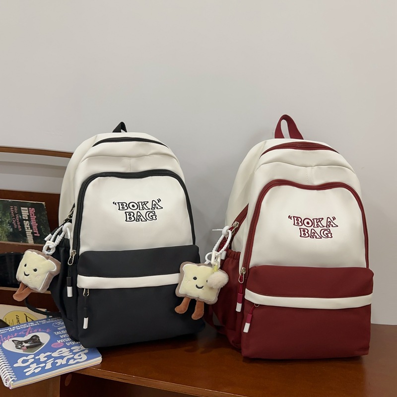 Cross-border schoolbag, original and niche design for junior high school and senior high school students, large-capacity new backpack, travel lightweight backpack details Picture
