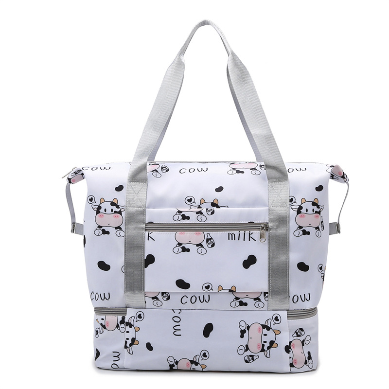 Cute hand-held short travel bag for girls, lightweight for short trips, large-capacity luggage storage bag for students' boarding at the beginning of the school term details Picture