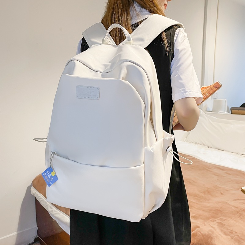 New Korean-style simple schoolbag, junior high school student backpack, female forest style, Japanese style student large-capacity simple backpack details Picture