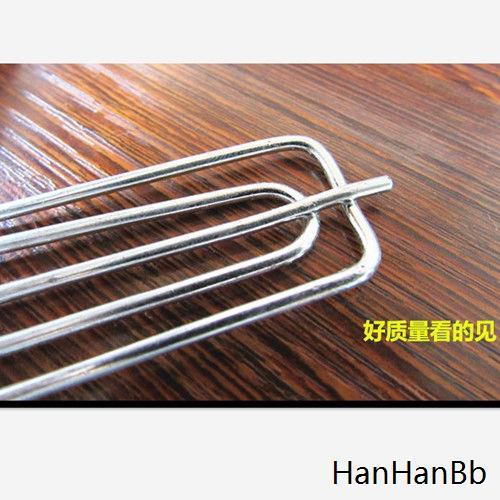 Thickened stainless steel four-pronged hook curtain fabric fork hook accessory fabric belt hook four-pronged fabric hook track hook hanging ring hook details Picture