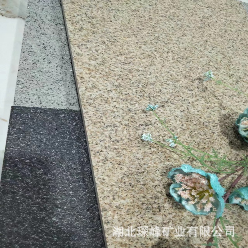 18mm thick sesame grey lychee surface ecological paving stone, municipal engineering, garden landscape, fire-baked surface villa courtyard full figure