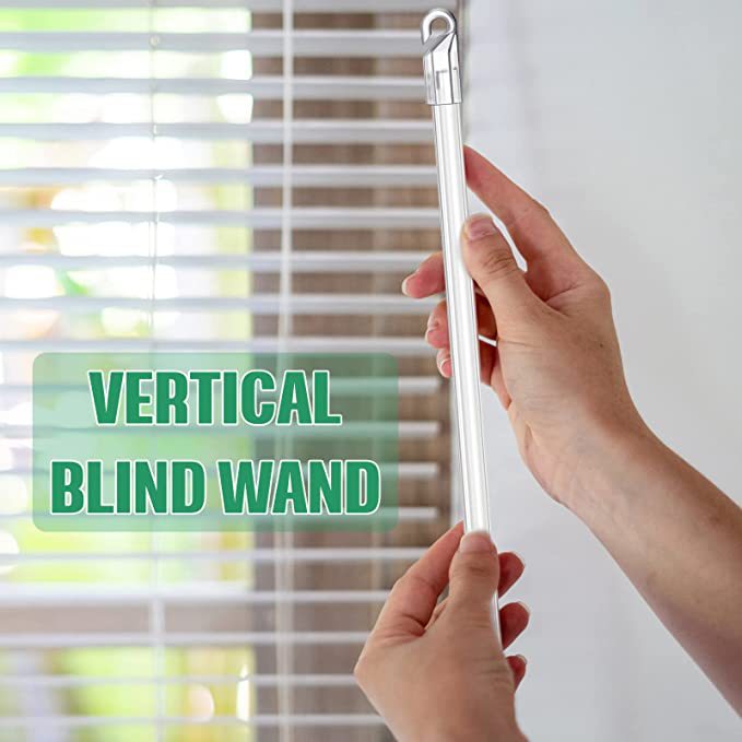 12/17/24-inch acrylic transparent swivel blinds, swivel pull rod, dimming rod with hook handle details Picture