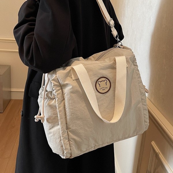 Single-shoulder bag, Japanese-style handbag design, single-shoulder bag, Korean-style college student trendy artistic casual fabric crossbody bag Specification drawing