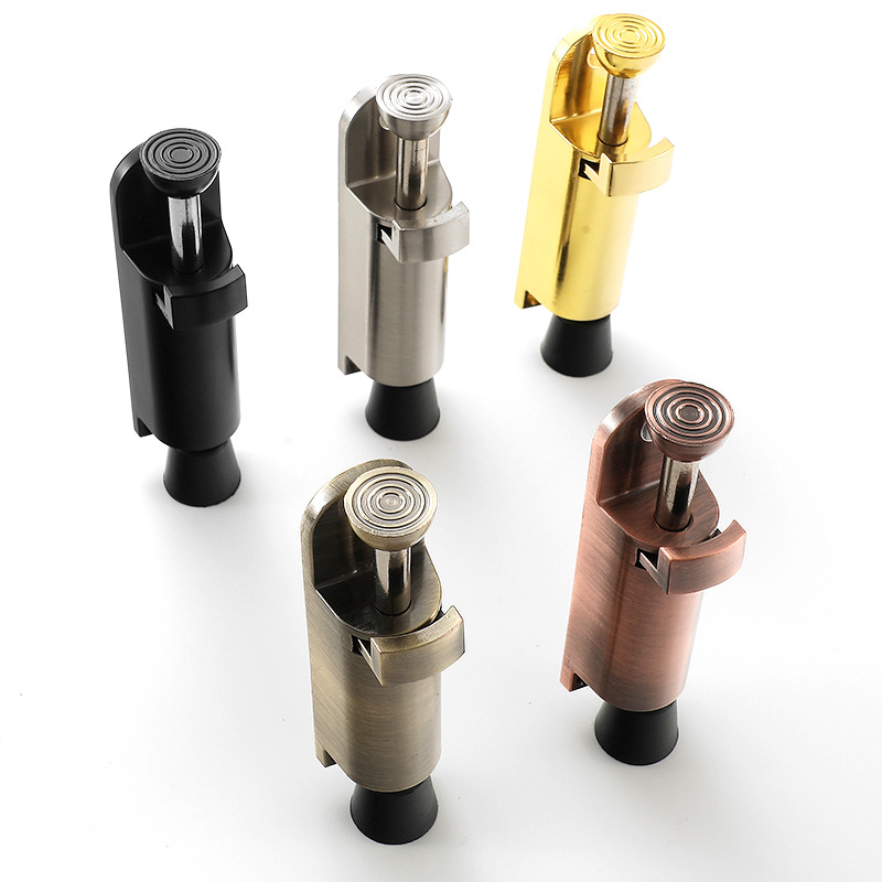 Wholesale of zinc alloy foot pedal door stops without drilling, foot pedal door stops, anti-collision door brakes, and arbitrary positioning door resistors Item Picture