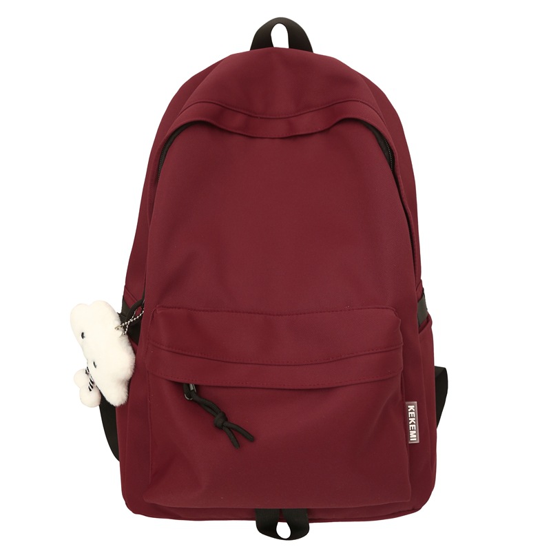 The new Korean-style Harajuku ulzzang junior and senior high school student backpack in solid color, ins, is fresh, versatile and simple Item Picture