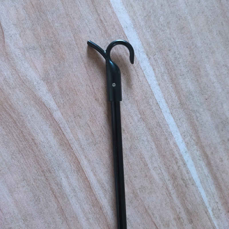 Black blinds, aluminum alloy telescopic rotating rod, curtain pull rod, acrylic/fiberglass/aluminum alloy hanging rod full figure