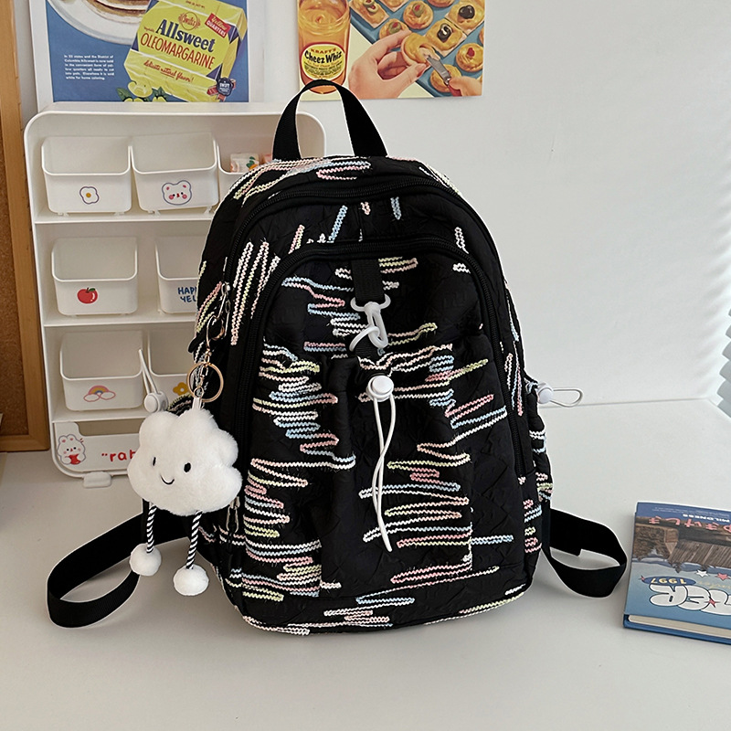 Korean-style schoolbag, high school girl's appearance level, cute and soft girl's backpack, Instagram small bag, mini travel backpack details Picture