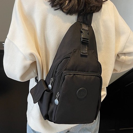 2024 New all-season three-in-one bag, chest bag, shoulder bag, crossbody bag, multi-purpose bag, Oxford fabric multi-layer casual bag details Picture
