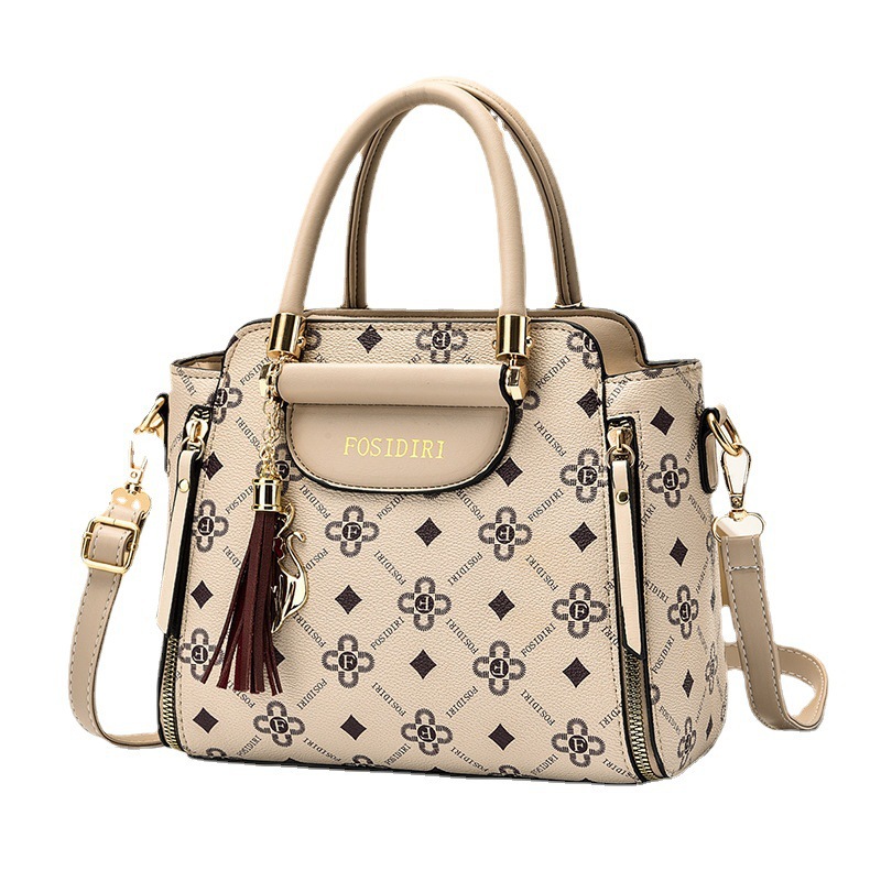 High-end fashion women's bags 2022, large-capacity handbags, middle-aged mom bags, elegant and versatile, single-shoulder crossbody bags, trendy Item Picture