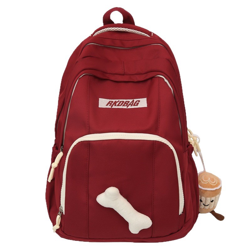 Japanese-style schoolbag, large-capacity school-style backpack for girls in junior and senior high school, casual travel, and lightweight backpack for primary school students with reduced load Item Picture