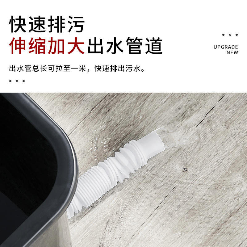 Mop sink, balcony mop sink, household bathroom high-legged floor-standing mop sink, floor basin, sink, pool, movable Specification drawing