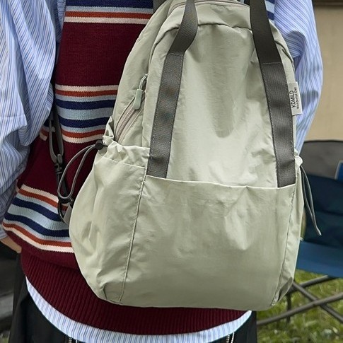 Casual nylon fabric bag small backpack for women 2024 New style fashionable and lightweight travel backpack, dual-purpose crossbody bag trend full figure