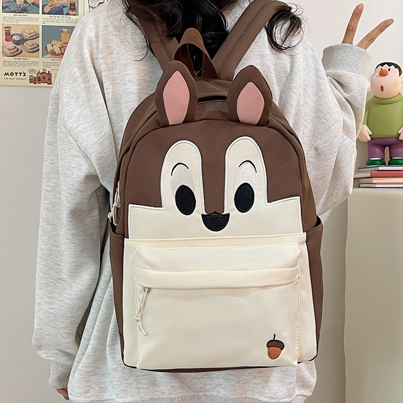Cross-border cartoon animal schoolbags for girls, junior high school and senior high school students, cute Japanese-style girl backpacks for primary school students Specification drawing