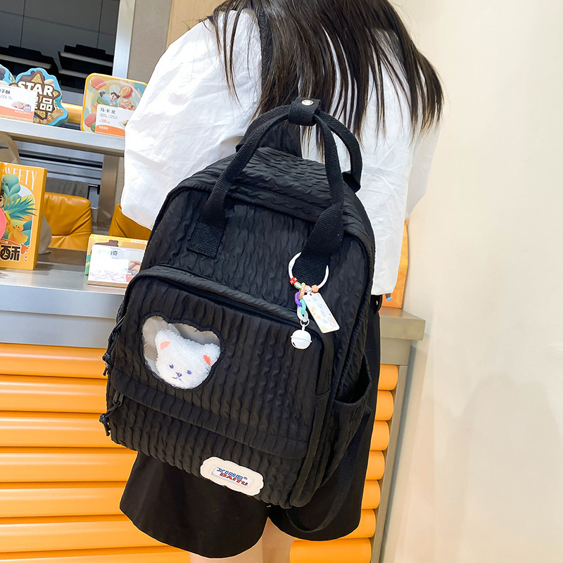 High-appearation-level children's travel schoolbags, large-capacity backpacks, girls' junior high school schoolbags, primary school students' tutorial backpacks Specification drawing