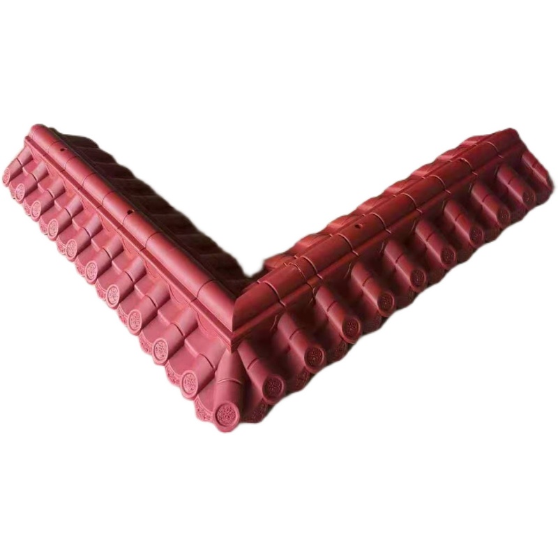 ✅ Integrated antique tile, resin tile, double-sided wall tile, wall top cap, courtyard wall top pressure horse head wall, plastic tile Item Picture