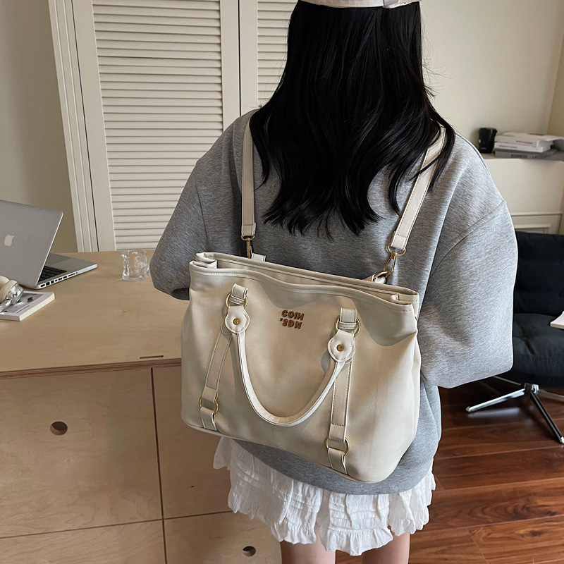Korean-style high-end women's backpack handbag, 2025 new fashion crossbody bag, large-capacity commuter tote bag details Picture