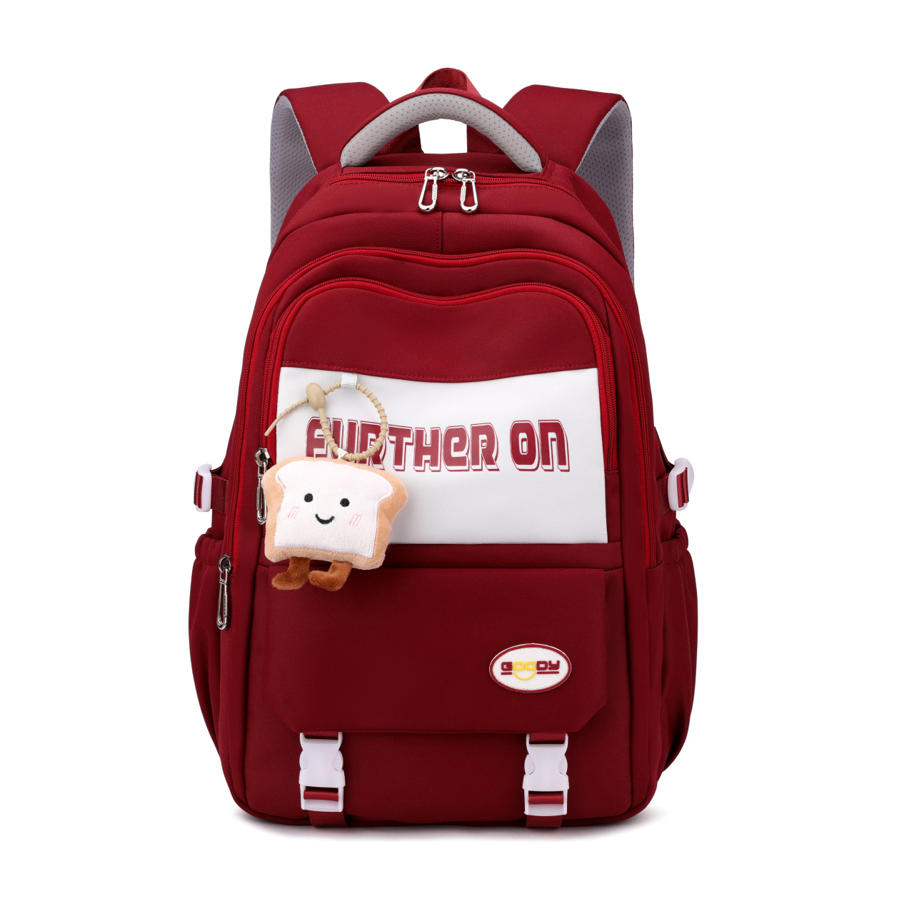 Korean-style Japanese-style workwear, retro high school student and junior high school student schoolbags, girls' backpacks, men's large-capacity travel backpacks details Picture