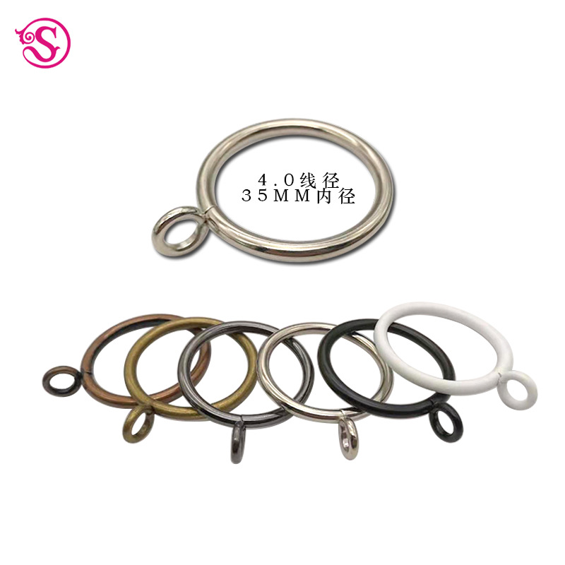 Curtain ring, metal curtain hanging ring, Roman ring, curtain metal hook ring Specification drawing