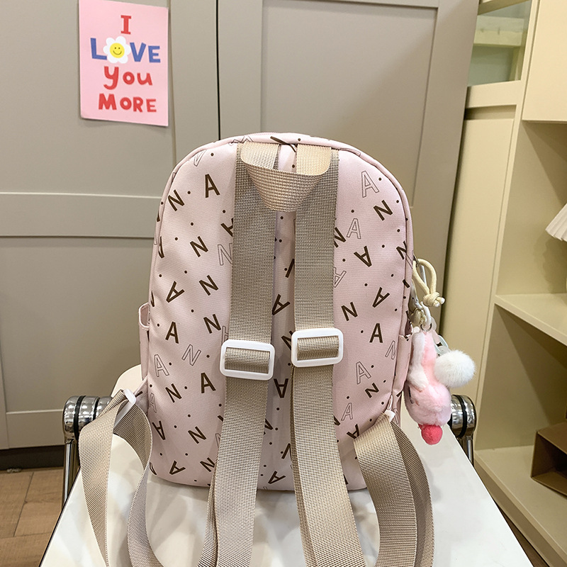 New cute little bear lightweight backpack, Japanese-style Instagram student casual mini backpack, versatile backpack for girls Specification drawing