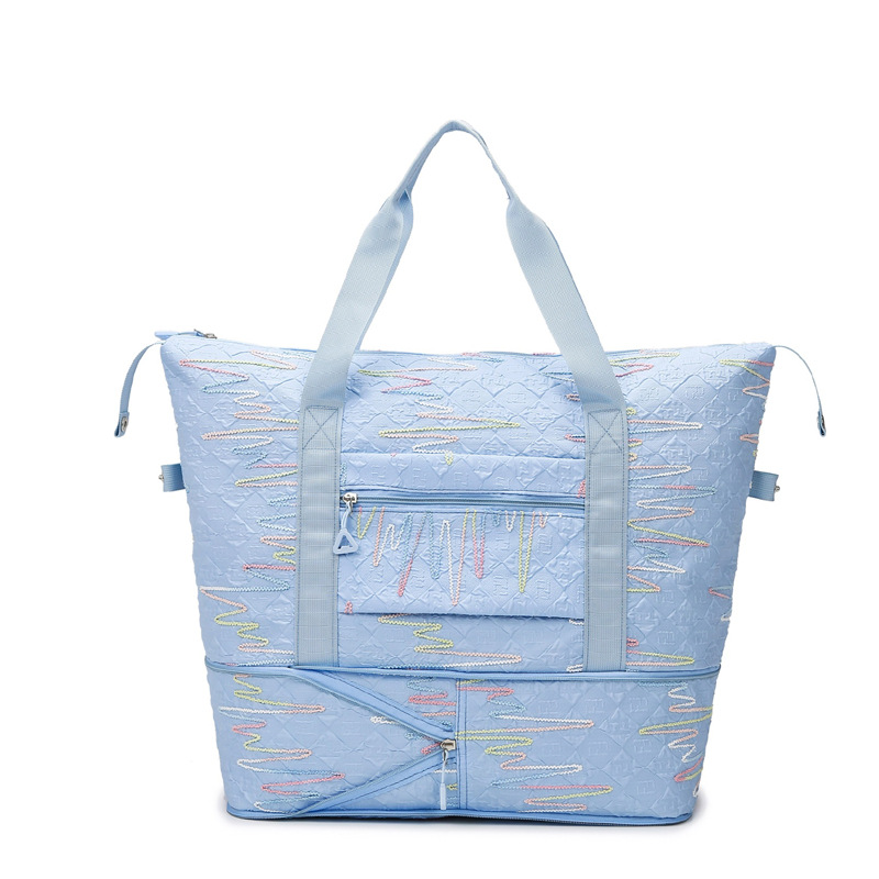 Lightweight and expandable travel bag, large-capacity handbag, dry-wet separation sports and fitness bag, portable luggage, yoga bag details Picture