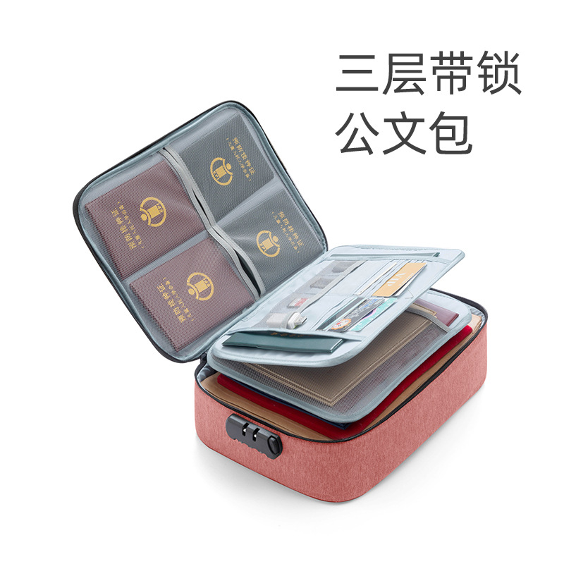 Waterproof travel document storage bag, large-capacity household certificate and document storage bag, file organization bag, passport bag Application Scenario