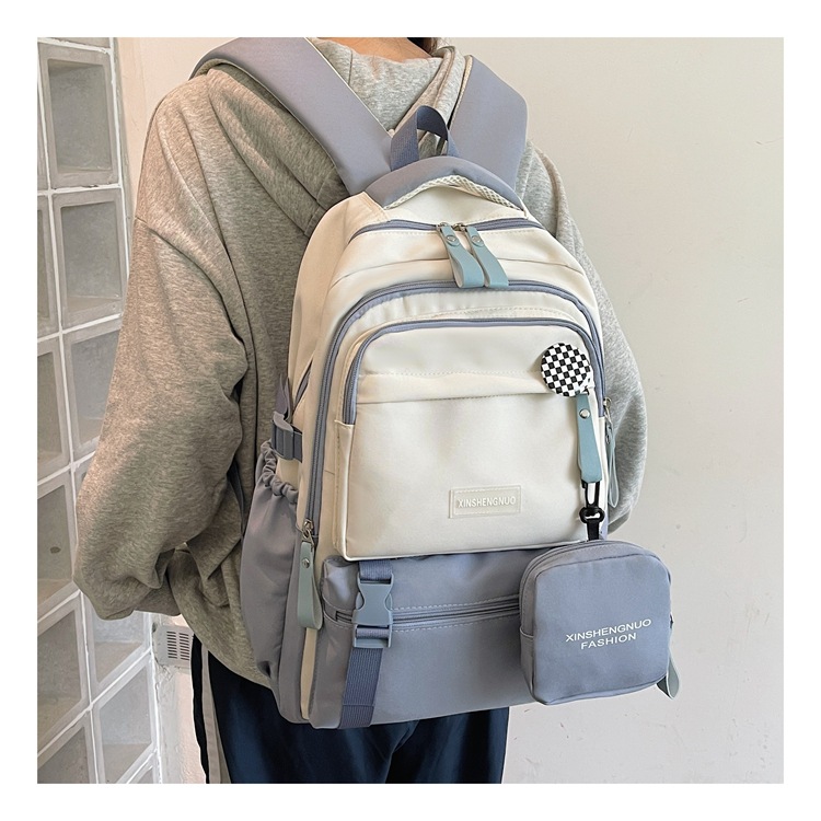 New Korean-style backpacks for high school, junior high school and college students, large-capacity schoolbags, women's casual commuting backpacks Application Scenario