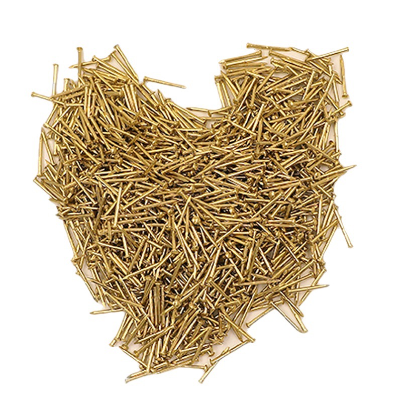 Small nails, small sizes, mini copper nails, round heads, copper nails, brass wood, round nails, brass nails, woodworking, golden nails, fine Item Picture