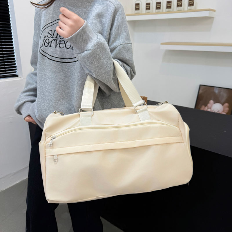Ladies' fitness and yoga bags, large-capacity casual travel bags, men's dry and wet separated Oxford cloth hand-held luggage bags full figure