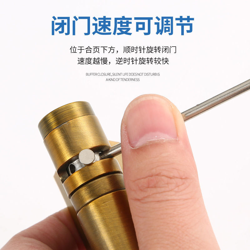 Invisible door positioning hinges, buffer hinges, adjustable automatic door closers, door closers, household spring swing hinges Application Scenario