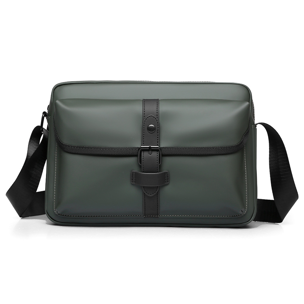 New fashionable and trendy casual single-shoulder bag, men's crossbody bag, water-resistant large-capacity commuting chest bag, small square bag Item Picture