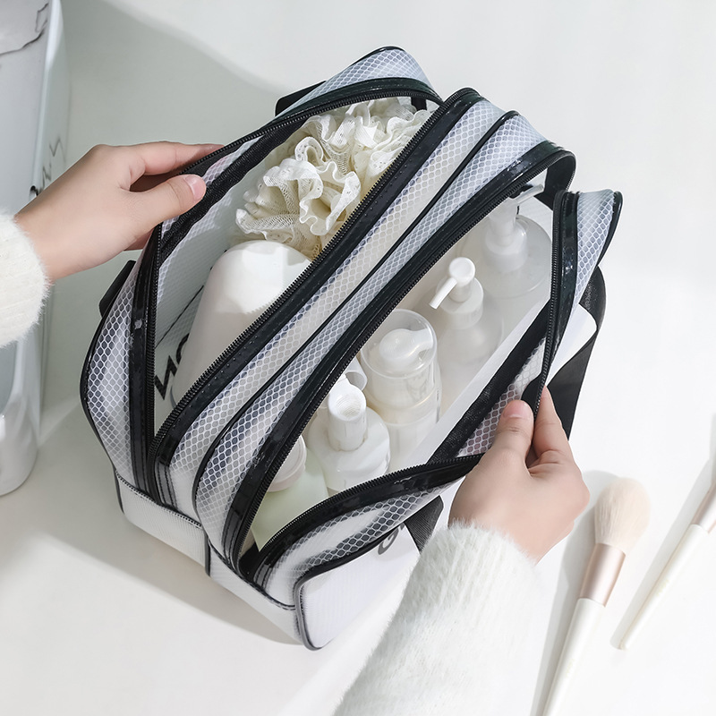 New Korean-style EVA dry-wet separation cosmetic bag, large-capacity travel portable toiletries storage bag processing and customization Application Scenario