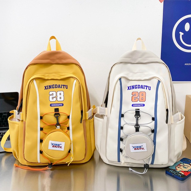 2024 New Harajuku sporty backpack for Women, Korean version casual large-capacity commuter backpack for cross-border travel details Picture