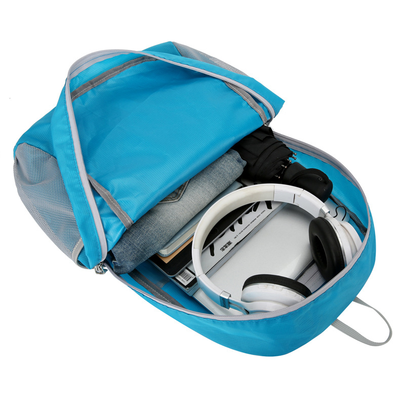 Outdoor hiking bag, portable foldable shoulder hiking sports backpack, skin bag, light and casual travel bag Application Scenario
