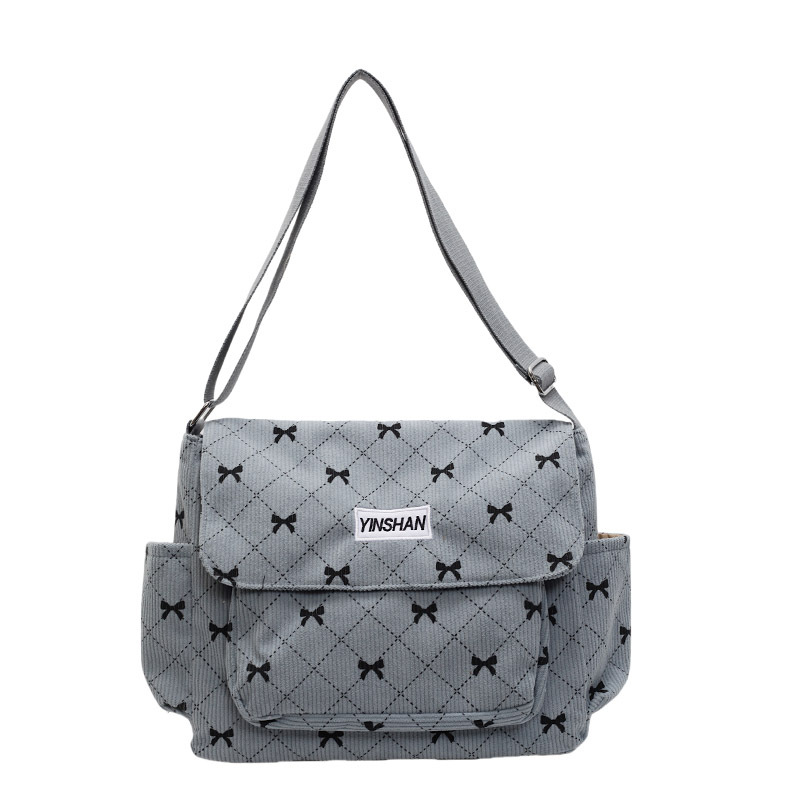 A simple, fashionable and casual large-capacity crossbody bag with a bow design from Japan and South Korea Item Picture