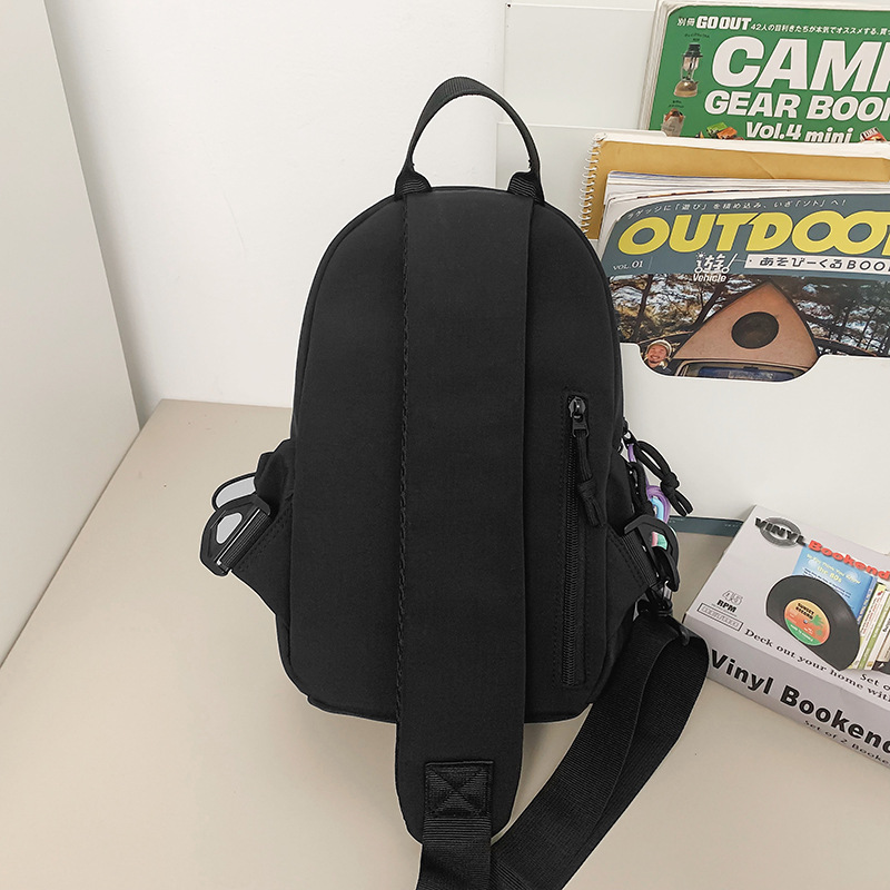 2024 New style chest bag, sporty and casual women's crossbody bag, cycling light small backpack, men's versatile single-shoulder bag Specification drawing
