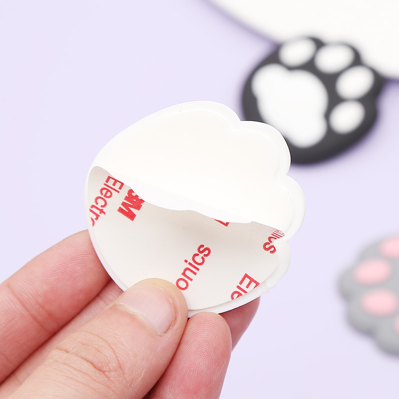 Cute cat paw anti-collision pads, door handles, healing anti-collision stickers, three-dimensional silicone 3D protective wall stickers, decoration wholesale Specification drawing