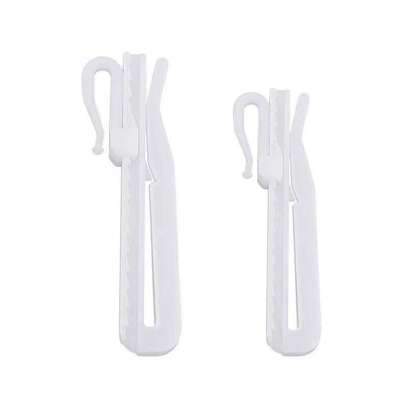 Curtain accessory hooks, thickened lift hooks, S-shaped hooks, telescopic hooks, plastic adjustable, Korean and Japanese pleated curtain hooks Item Picture