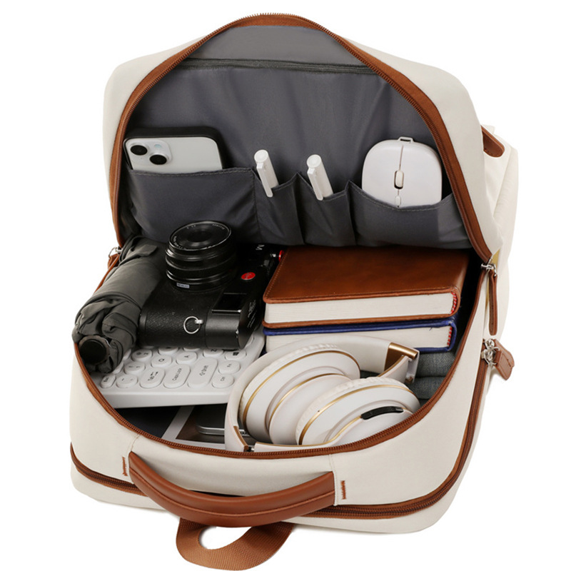 Cross-border simple business backpacks, men's backpacks, women's travel bags, large-capacity business trip commuting laptop bags Application Scenario