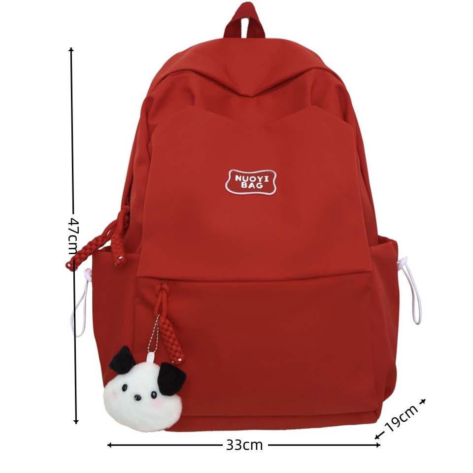 Schoolbag for girls, junior high school students, middle school students, large-capacity simple backpack, new 2025 backpack, Little Bear, versatile for college students Item Picture