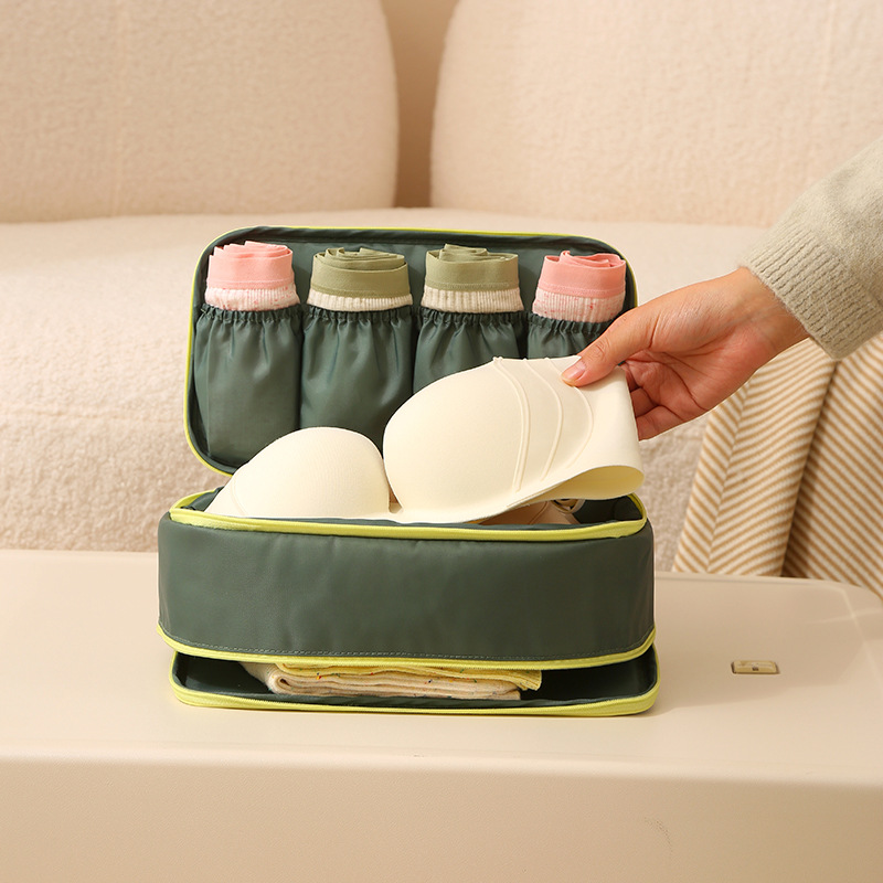 Dopamine large-capacity underwear storage bag, travel storage bag, popular multi-functional three-in-one sock storage bag details Picture