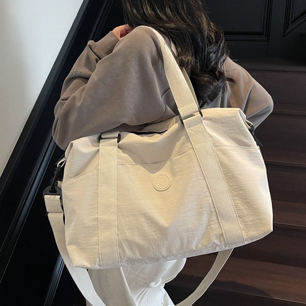 New Korean-style single-shoulder crossbody waterproof, large capacity, stretchable suitcase, fitness bag, short travel bag, mommy bag full figure