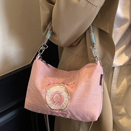 New Spring/Summer 2025 style eco-friendly shopping bag with embroidery, large-capacity hand-held bag, shoulder crossbody canvas Specification drawing