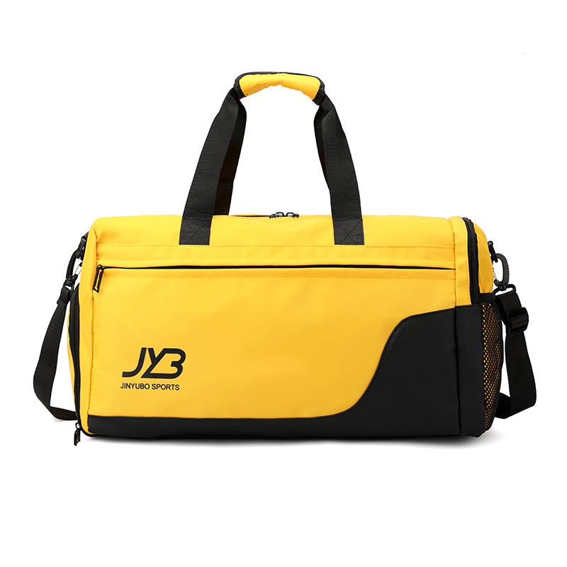 Fashionable dry-wet separation sports and fitness bag for going out, large-capacity hand-held travel bag that can be worn with a pull handle boarding storage bag Item Picture