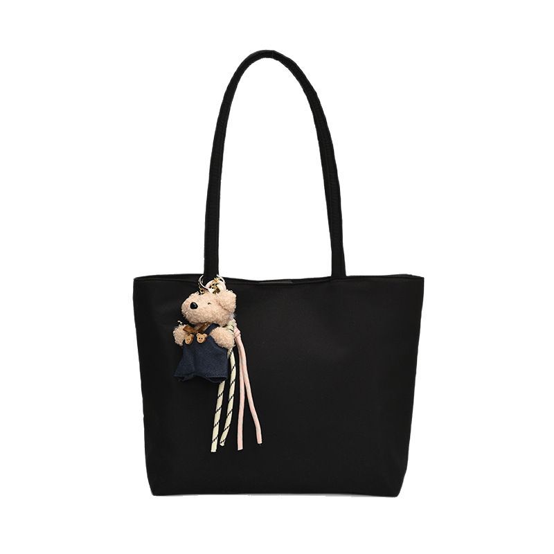 Trendy and fashionable large-capacity tote bag for women, 2025 new Korean solid color underarm bag, high-end and stylish single-shoulder bag Item Picture
