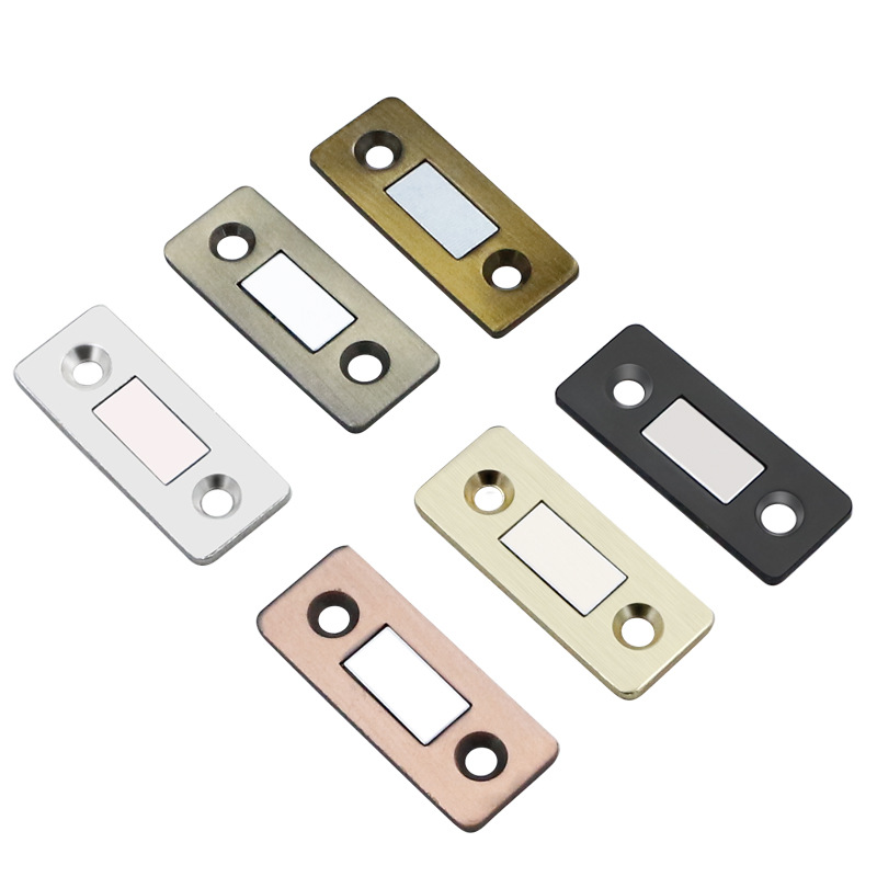 Ultra-thin invisible door suction sliding door without drilling, wardrobe door magnetic suction, double magnet sliding door cabinet suction, strong magnetic micro magnetic impact Item Picture