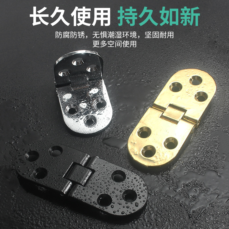 One-piece consignment thickened zinc alloy semi-circular hinge cabinet door folding cabinet door dining table thickened flip board hinge Application Scenario