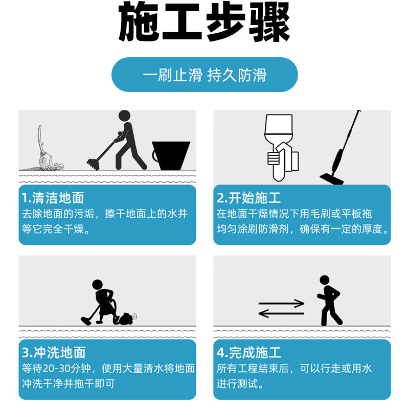 Ceramic tile nano anti-slip agent, 10-liter marble wood floor anti-slip liquid, heavy oil stain floor anti-slip agent Application Scenario