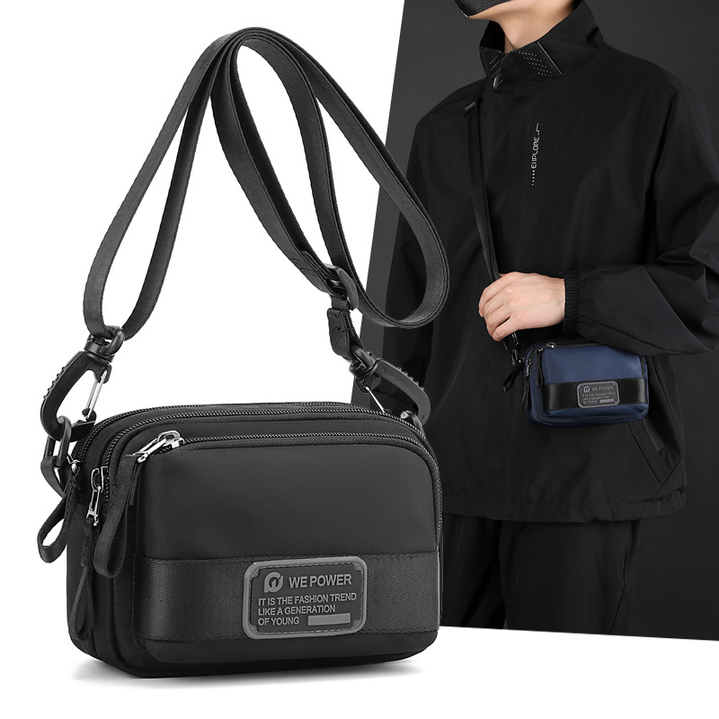 WEPOWER's new men's crossbody bag, backpack, lightweight and simple single-shoulder bag, mini casual waist bag full figure